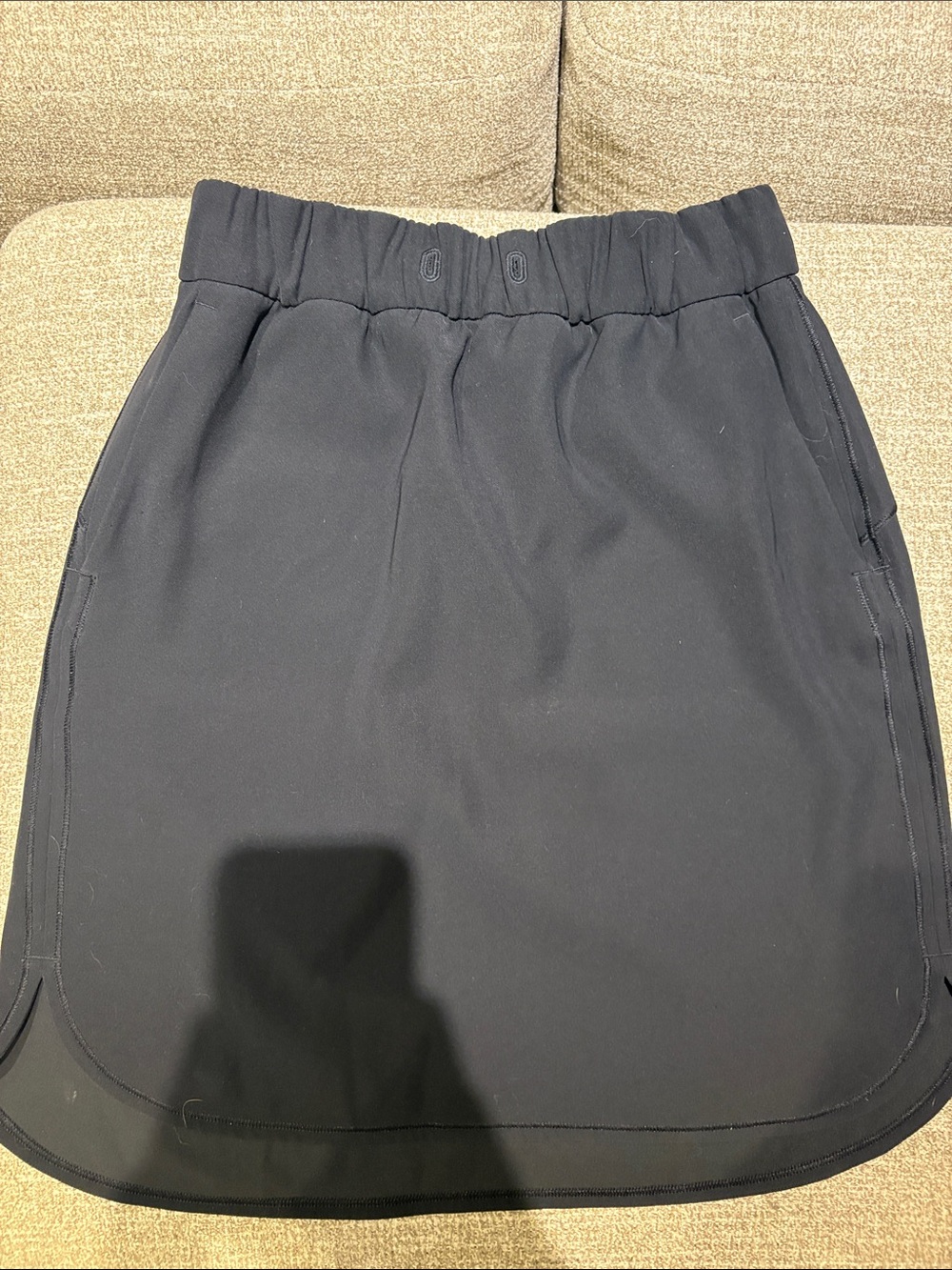 Lulu Lemon Black Women's Athletic Skirt with Elastic Waistband